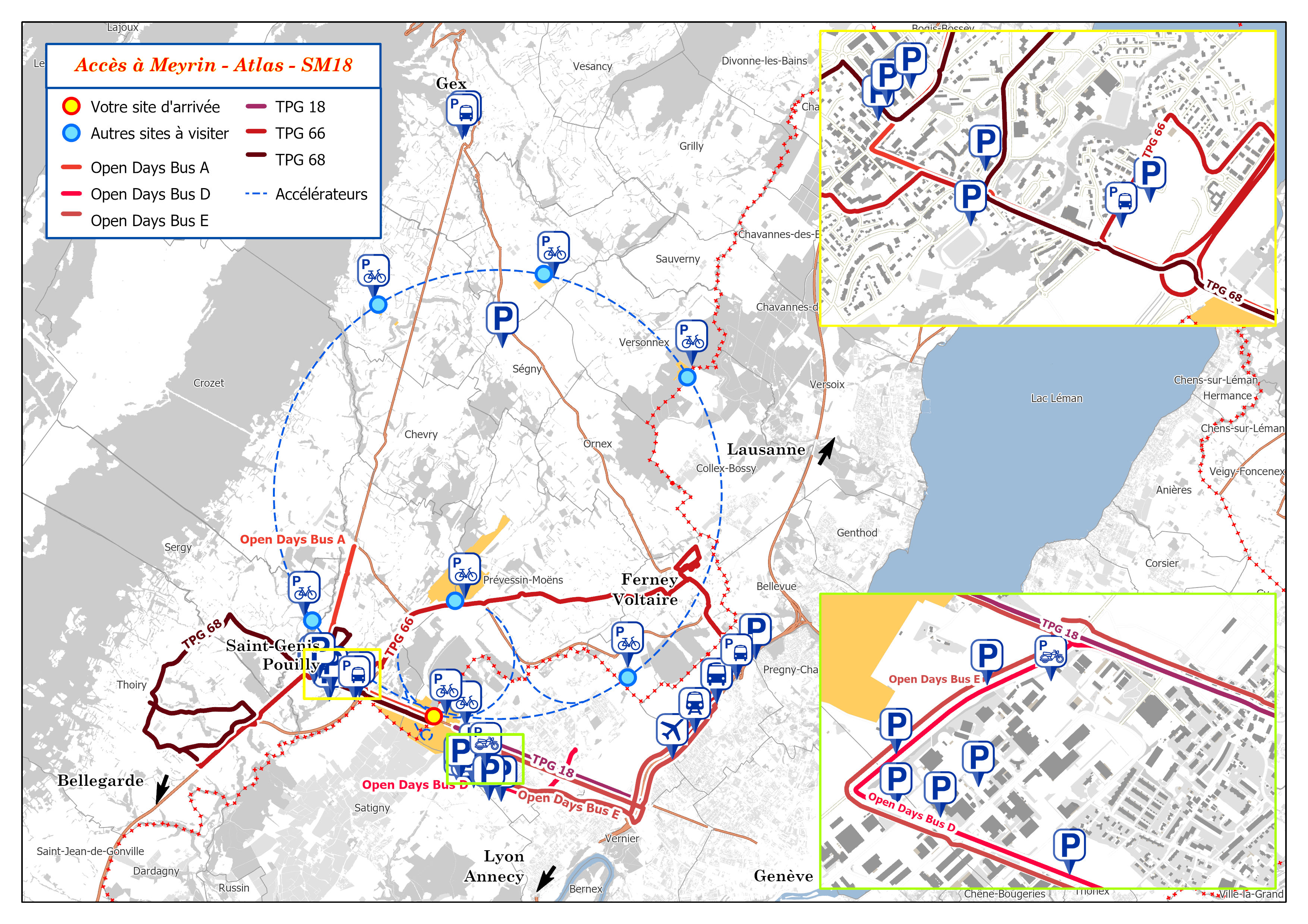 Meyrin/Point 1 map