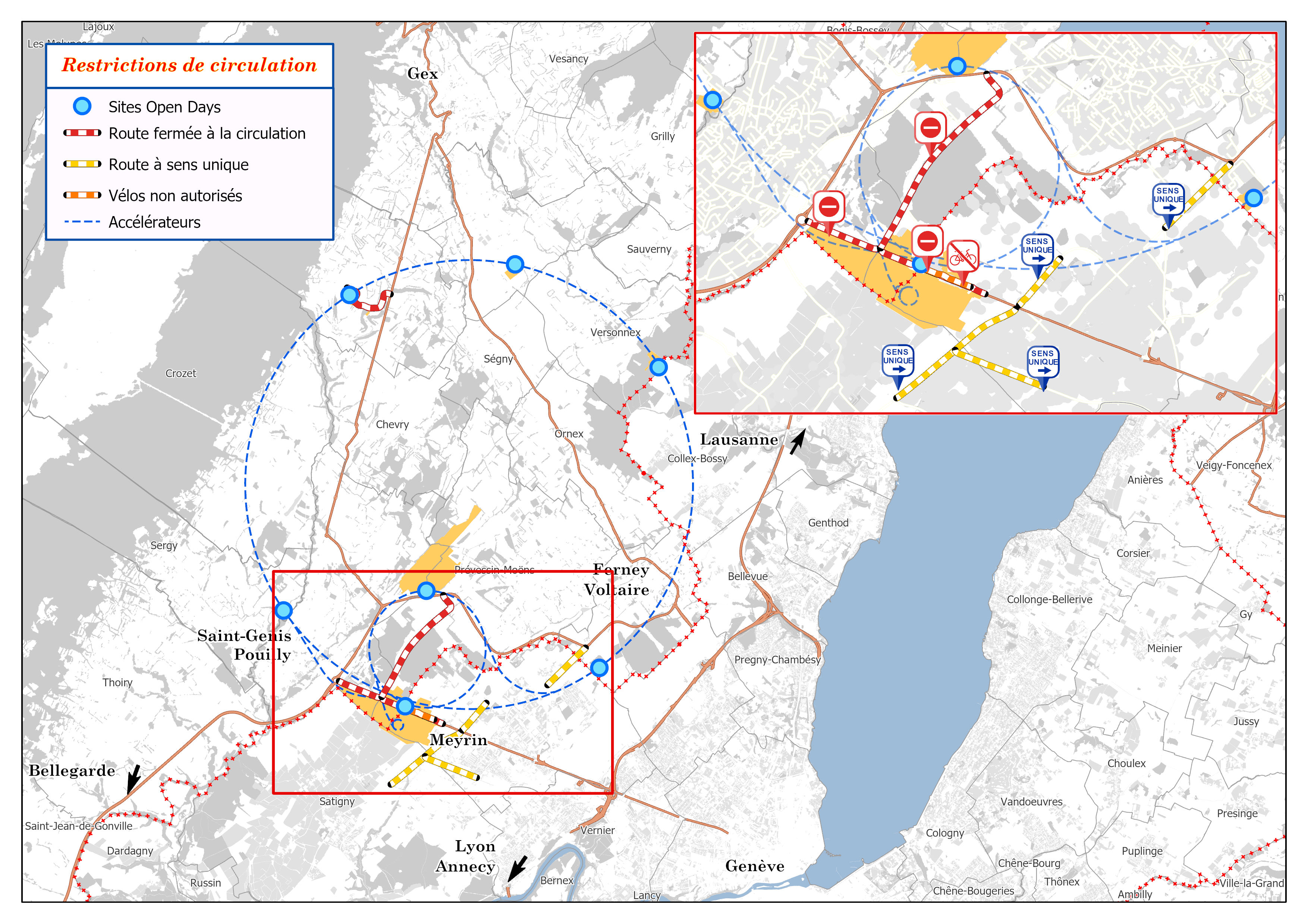 Road closure map